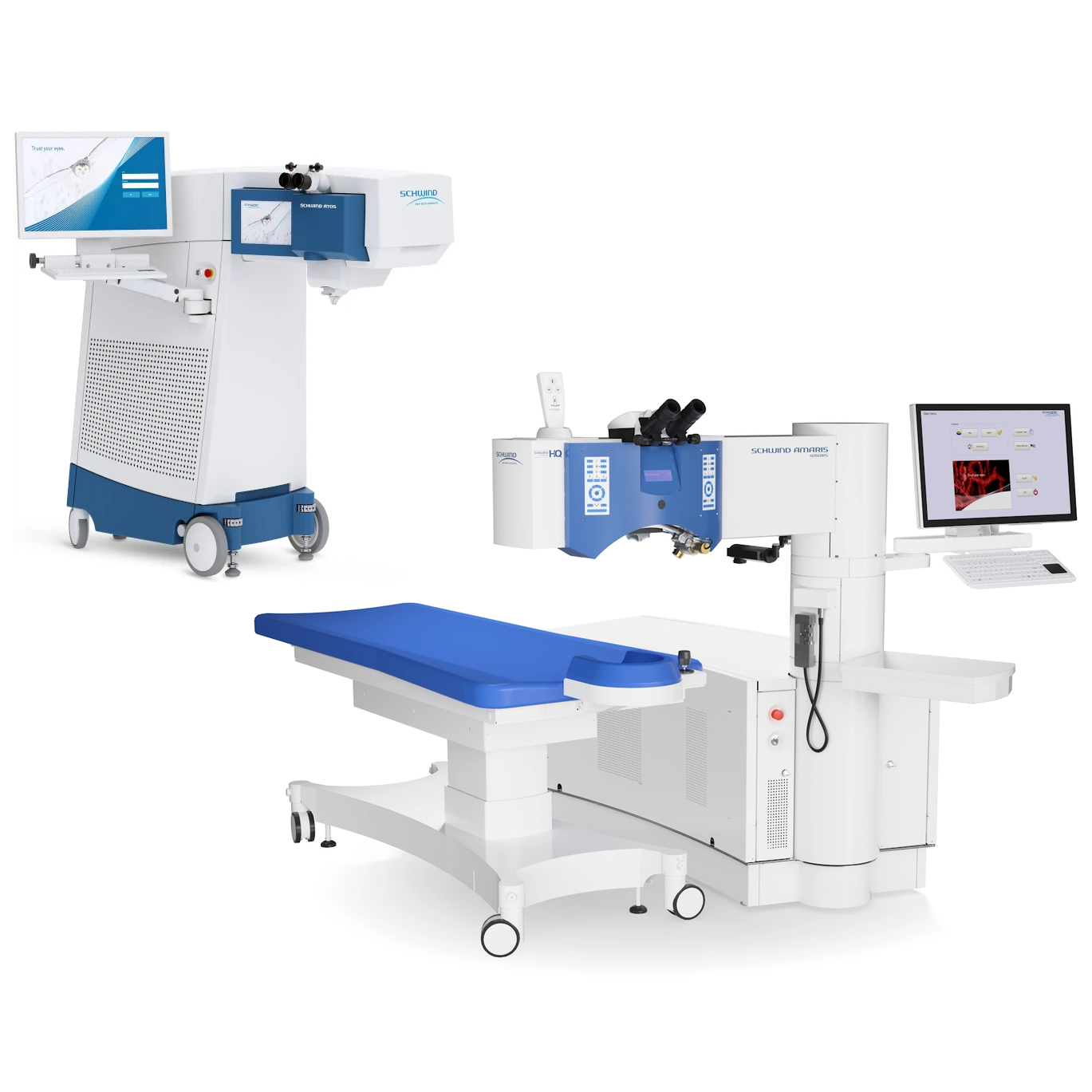 Sistemele laser SCHWIND ATOS și SCHWIND AMARIS cu pat pentru pacient